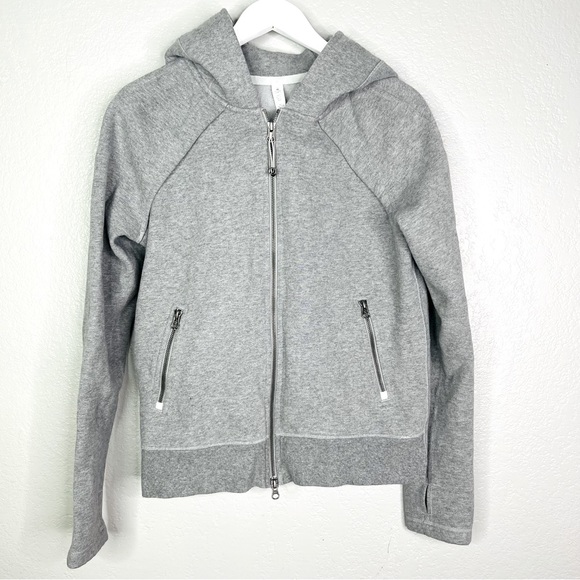 lululemon athletica Tops - Lululemon Full Zip Scuba Hoodie Jacket Size 10 Women's Gray